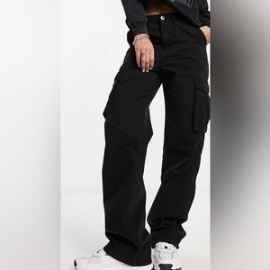 Bershka Straight Leg Cargo Pants